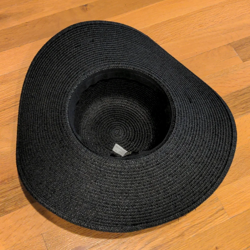 Magid Hats, black sunhat with braided belt - Picture 3 of 12